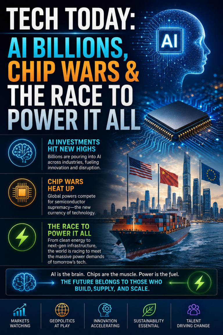 Tech Today: AI Billions, Chip Wars & the Race to Power It All
