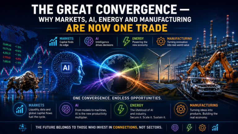 The Great Convergence—Why Markets, AI, Energy, and Manufacturing Are Now One Trade