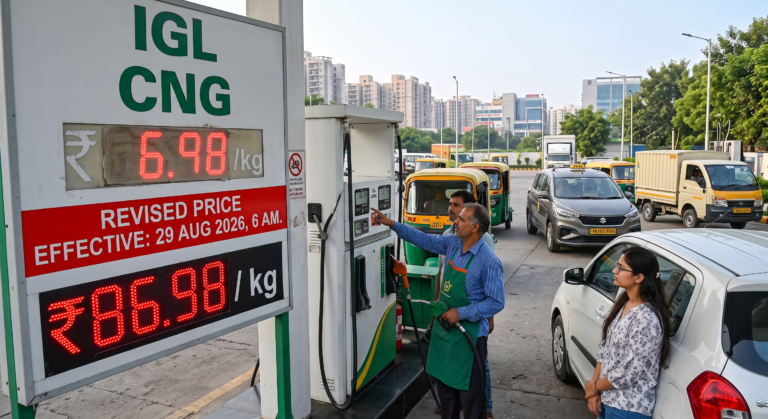 Delhi-NCR Fuel Update: IGL Hikes CNG Prices by ₹3.89/kg as Global LNG Pressures Persist